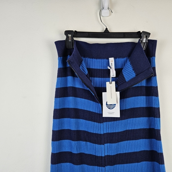Anthropologie Daily Practice Striped Knit Midi Skirt Size L NWT - Picture 3 of 7
